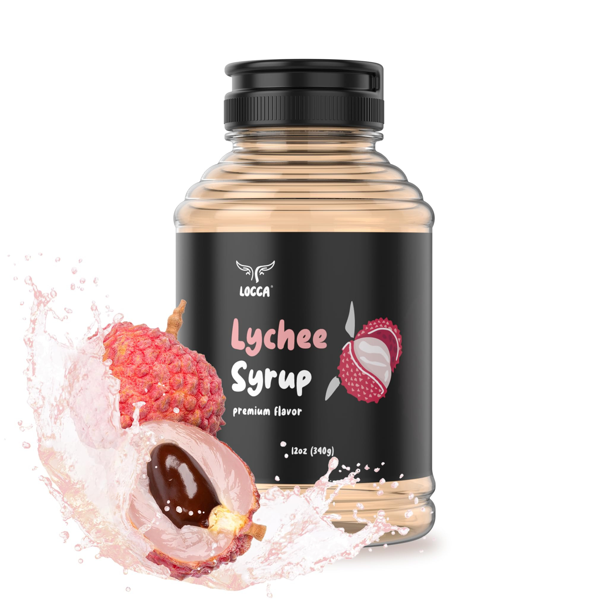 Locca Jarabe de lichi de 12 onzas – Jarabe de café premium | Jarabe aromatizante de café Popp... | Amazon (US)