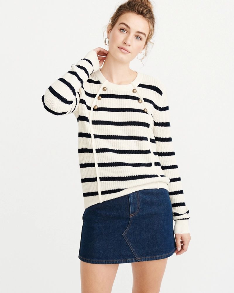 Button-Front Sweater | Abercrombie & Fitch US & UK