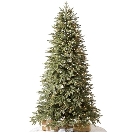 Balsam Hill Stratford Spruce - Slim Artificial Christmas Tree with True Needle Foliage & Premium Stand for Small Spaces, Clear Incandescent, 7ft 6in | Amazon (US)