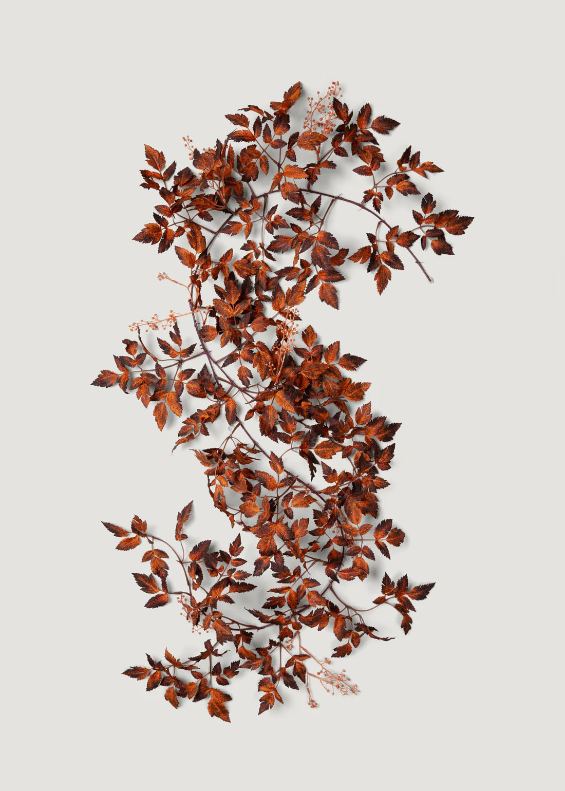 Afloral Brown Artificial Cimicifuga Seeded Garland - 6' | Afloral
