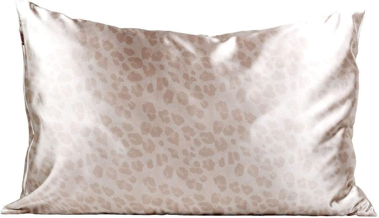 Kitsch 100% Satin Pillowcase, Vegan Silk Pillowcase, Standard (Leopard) | Amazon (US)