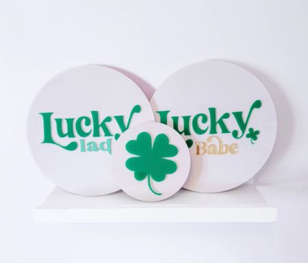 ✨St Patrick’s Signs✨

Home decor 
Spring decor
St Patricks Day
St Patrick’s decor
St Paddy’s 
St Patty’s Day
Happy St Shamrock Day
Happy Shamrocks 
St Patrick’s Day decor
Holiday decor
Bar decor
Bar essentials 
St Patrick’s party
Shamrocks party
St Patrick’s Day essentials 
St Patricks party ideas 
St Patrick’s birthday party ideas
St Patrick’s Day gift guide 
Backyard entertainment 
Entertaining essentials 
Party styling 
Party planning 
Party decor
Party essentials 
Kitchen essentials
St Patrick’s dessert table
St Patrick’s table setting
Housewarming gift guide 
Just because gift
Gifts for her
Gifts for him
Gifts for kids
Party backdrop ideas
Etsy finds
Etsy favorites 
Etsy decor 
Etsy essentials 
Shop small
Lucky me
Lucky Charm
Kiss me I’m Irish 
Green clover 
Leprechaun 
Pot of gold
Shenanigans 
St Patrick’s Day gift baskets
Dessert table decor
Clover Gift tags
Clover plates
Gold cutlery 
Rainbow napkins 
Rainbow gift tags
Acrylic custom tag
Party favors
Bachelorette party decor
Bridal shower decor 
St Patrick’s Acrylic sign
St Patrick’s wood sign 
Book nook decor
Shelfie decor 
Activity table for kids
Lucky Lad
Lucky Babe
March Sign
Spring Sign

#LTKGifts  #LTKFind
#LTKHoliday 
#liketkit #LTKGiftGuide #LTKhome #LTKunder50 #LTKunder100 #LTKfamily #LTKbaby #LTKSeasonal #LTKsalealert #LTKbump #LTKhome 

#LTKkids #LTKstyletip #LTKSeasonal