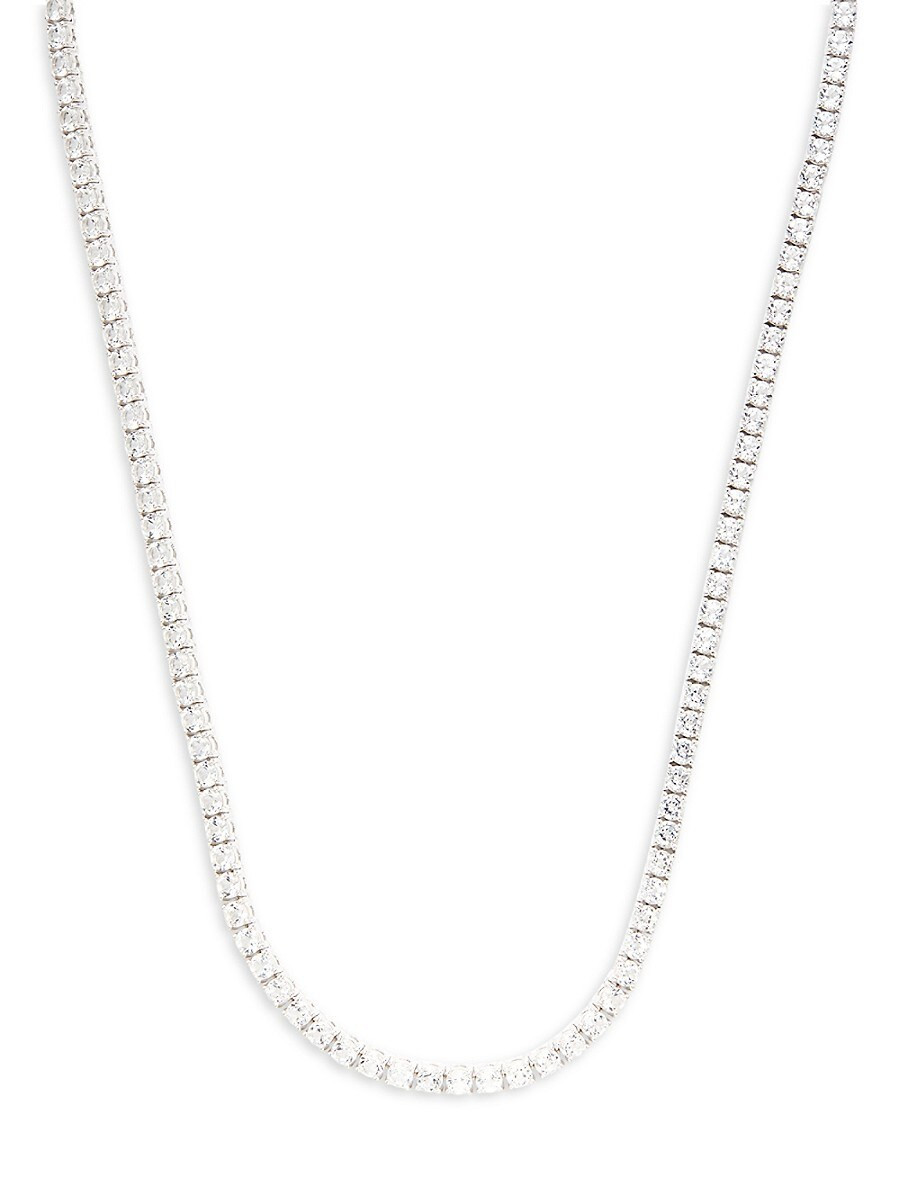 Effy Women's Sterling Silver & White Topaz Tennis Necklace | Saks Fifth Avenue OFF 5TH