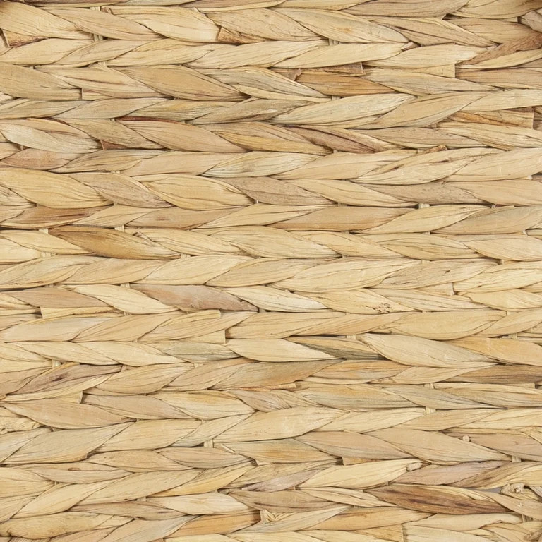 Better Homes & Gardens 16" Tan Round Water Hyacinth Woven Decorative Tray with Handles | Walmart (US)