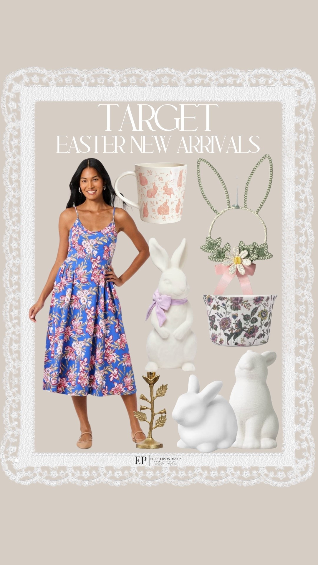 Target 
New Easter Arrivals
Dress
Mug
Wreath
Table top bunnies
Candle holder
Easter basket 