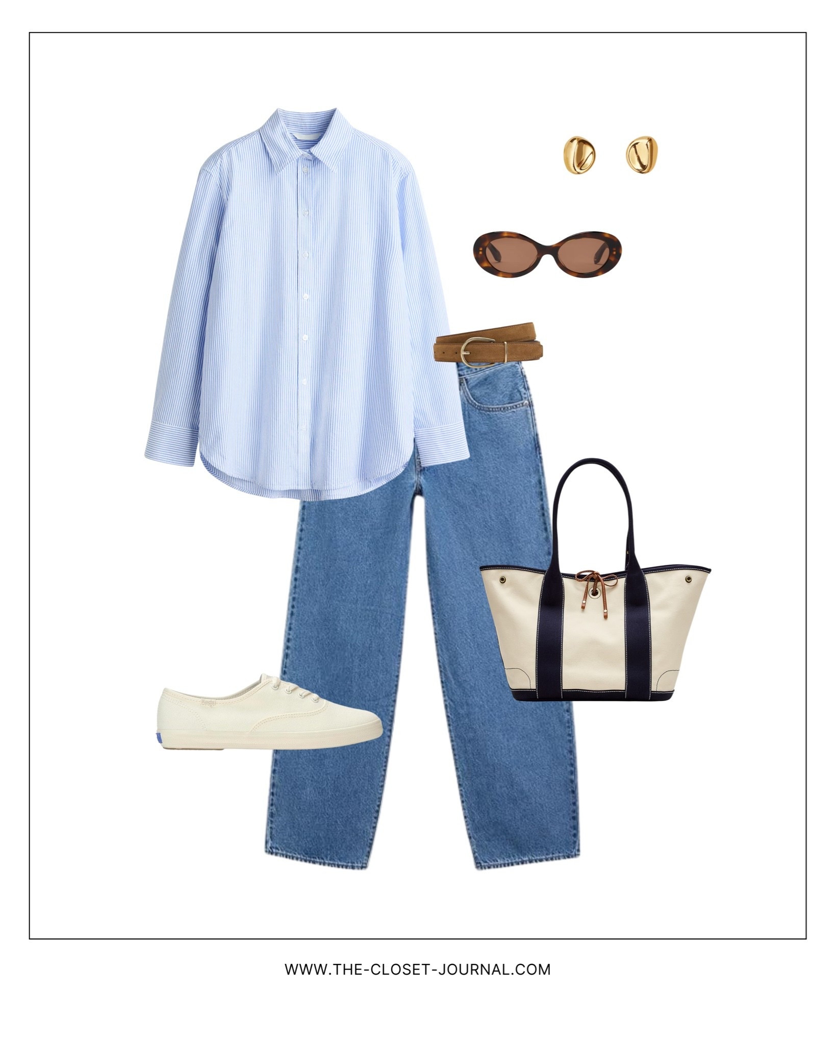 Casual and Comfy look - lightweight jeans and oversized shirt