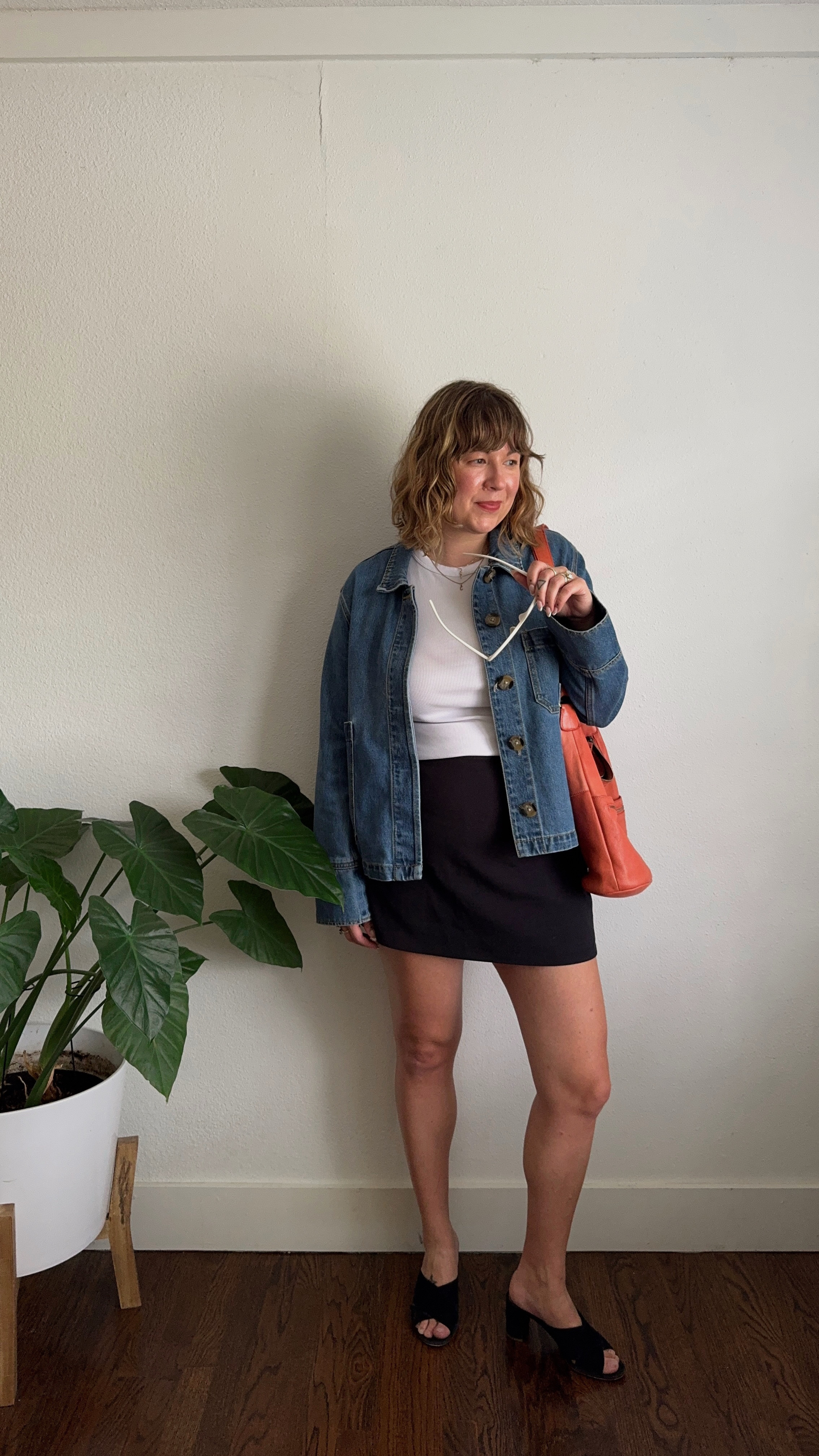 My most worn & most requested purchase of last year: the black mini skirt / skort.