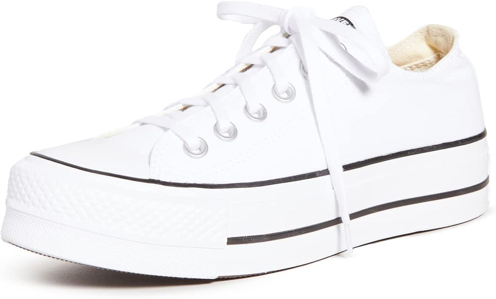 Amazon.com | Converse Women's Chuck Taylor All Star Lift Sneakers, Black/White/White, 6.5 Medium ... | Amazon (US)