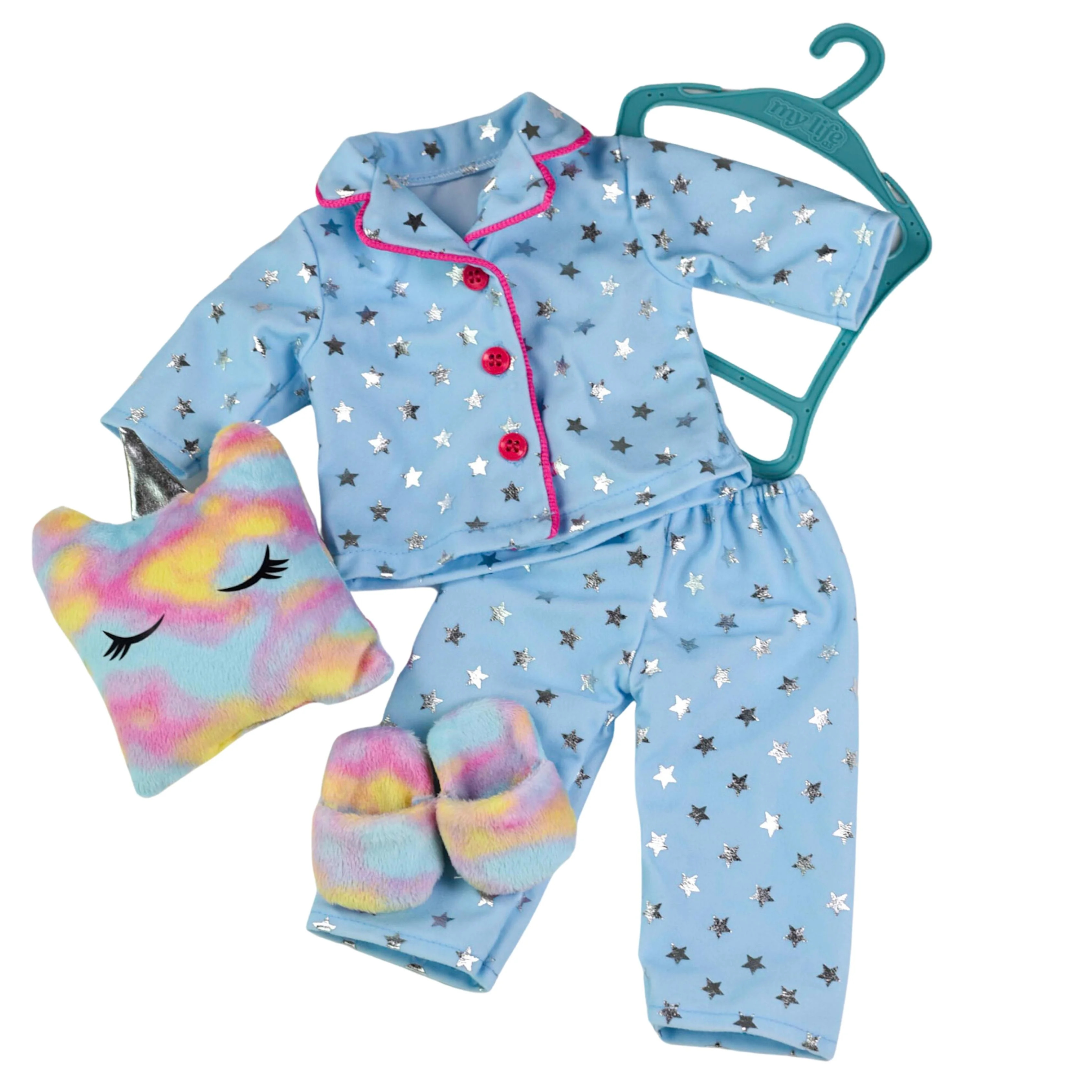 My Life As Unicorn Pajama Fashion Set for 18-inch Doll, 5 Pieces Included | Walmart (US)