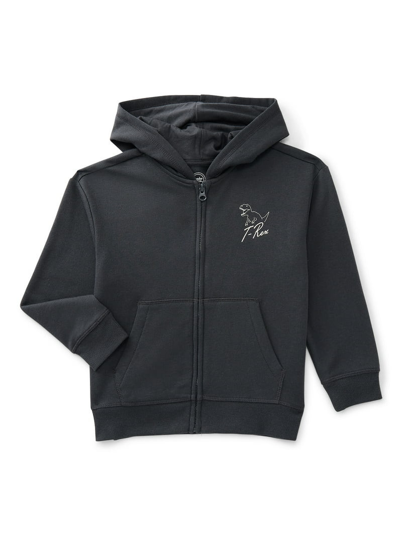 Wonder Nation Little Boys Graphic Zip Hoodie, Sizes 4-10 | Walmart (US)