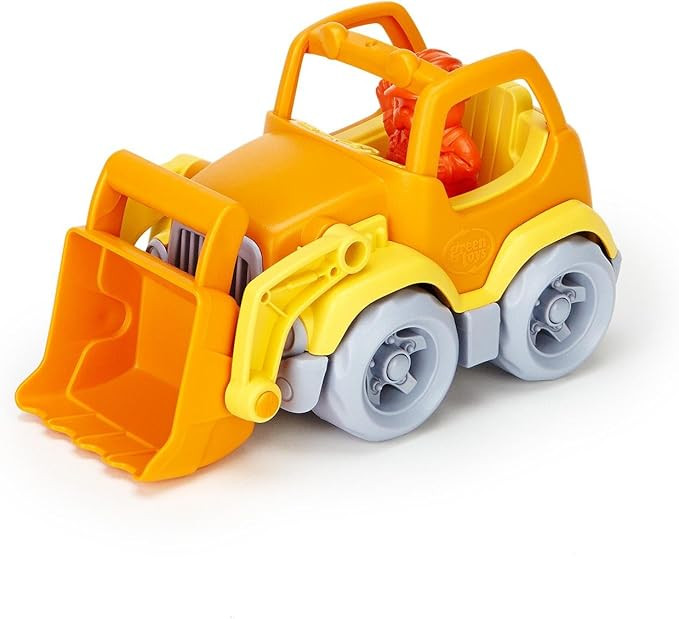 Green Toys Scooper Construction Truck, Yellow/Orange | Amazon (US)