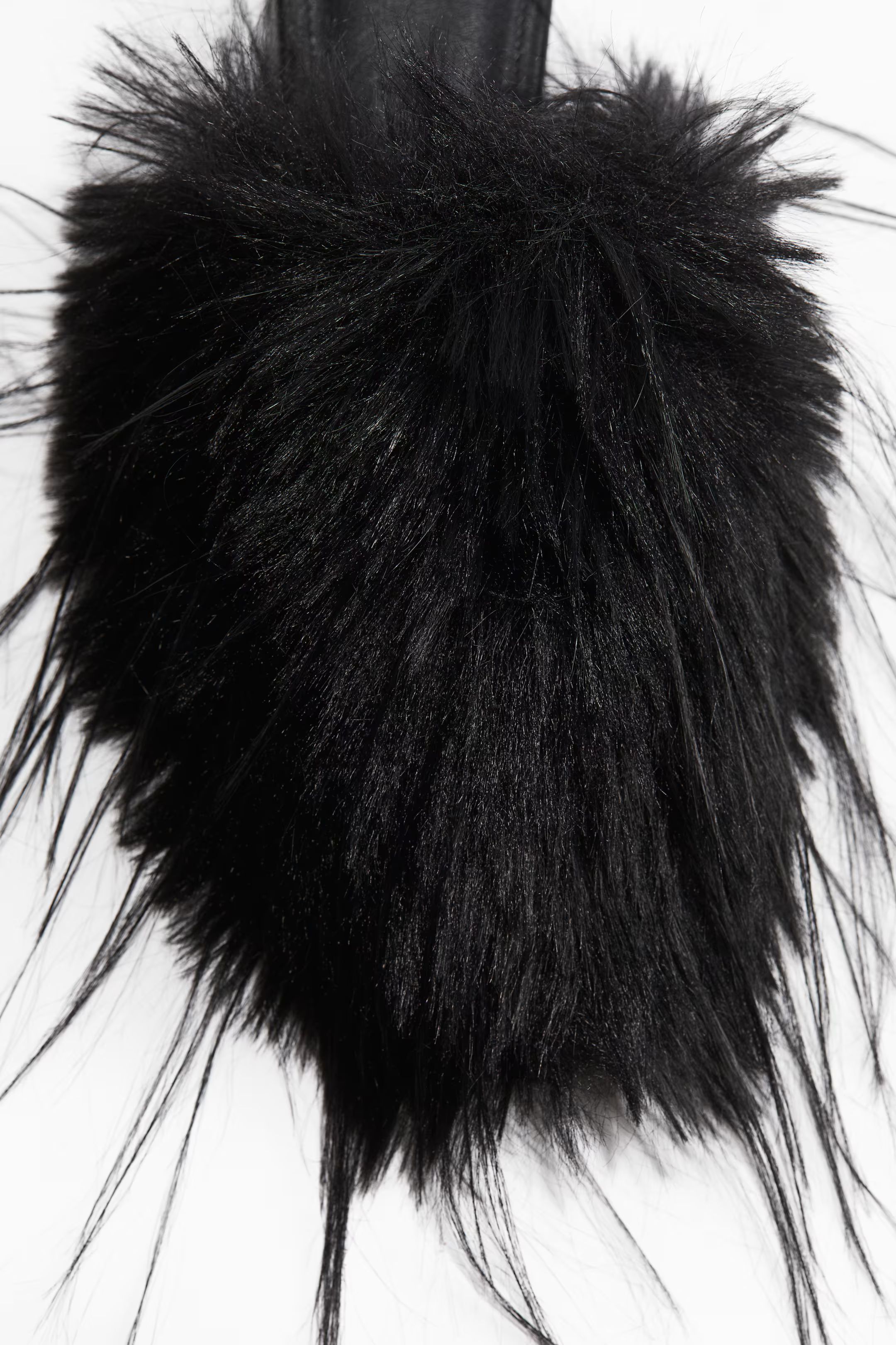 Fluffy Mules - Low heel - Black - Ladies | H&M US | H&M (US + CA)