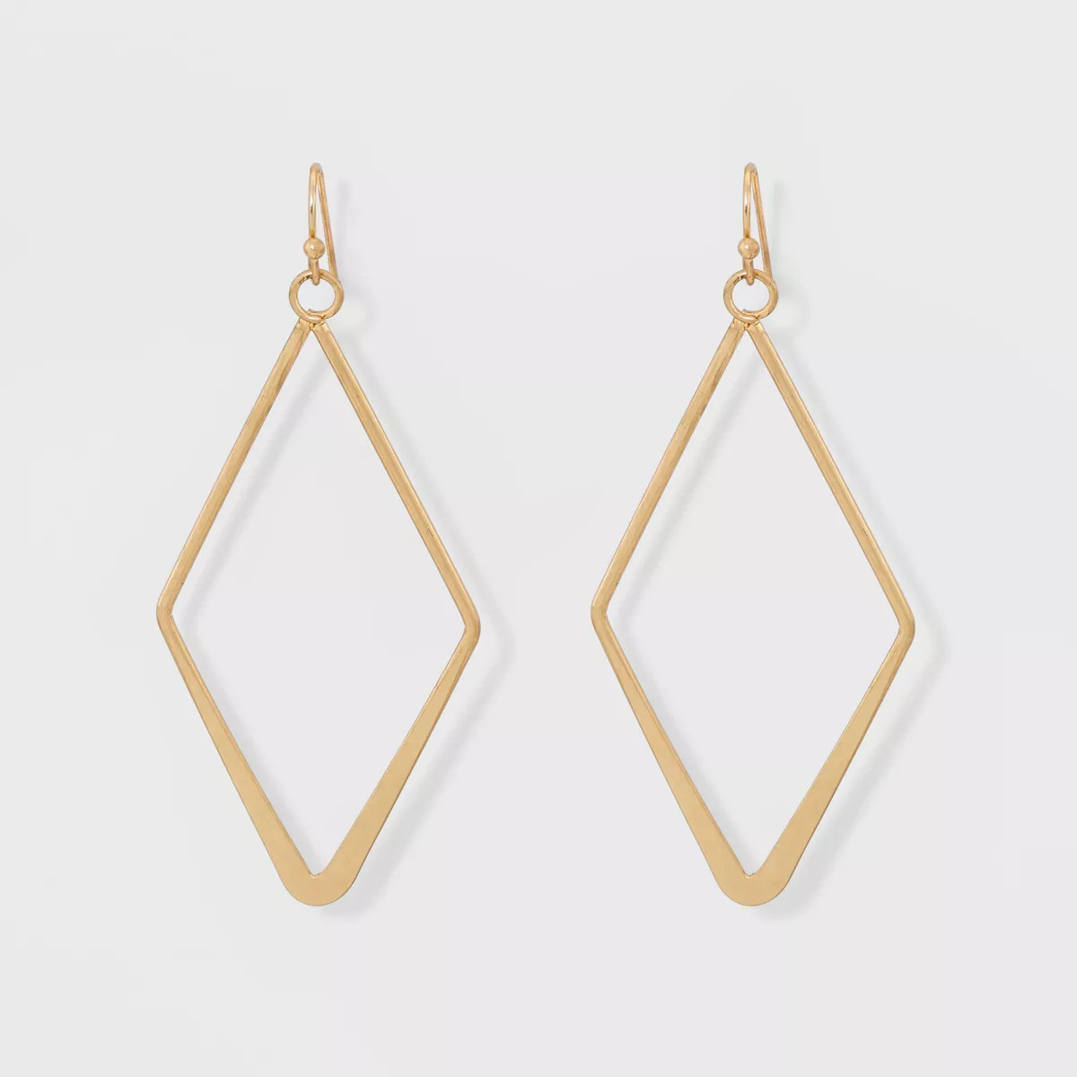 Open Work Diamond Shape Drop Earrings - Universal Thread™ Gold | Target