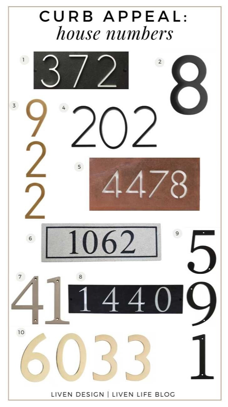 House numbers. Mailbox numbers. Address numbers. House plaque. Front door decor. Curb appeal

#LTKSeasonal #LTKSaleAlert #LTKHome