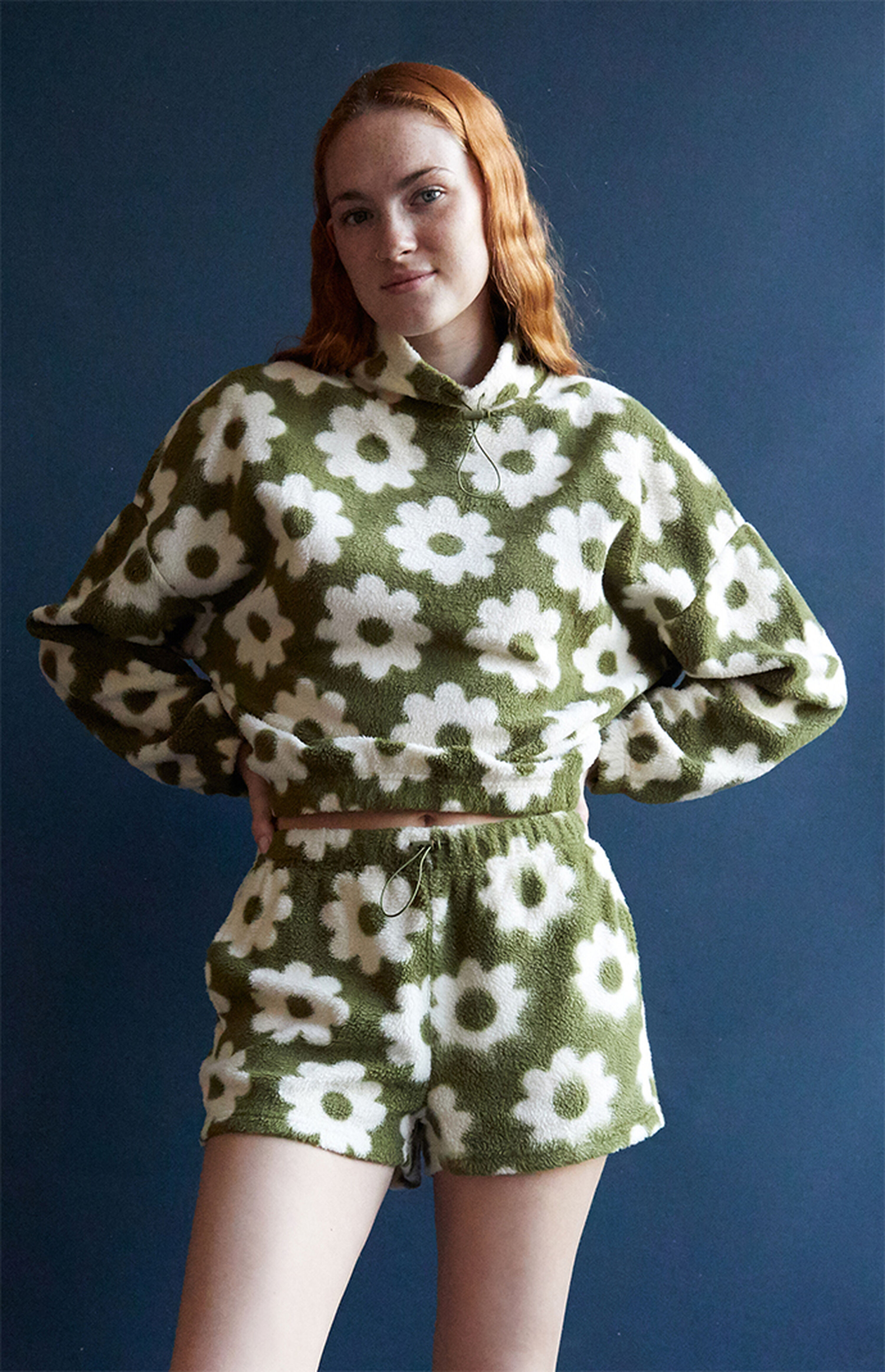 PacSun Floral Fleece Shorts | PacSun | PacSun