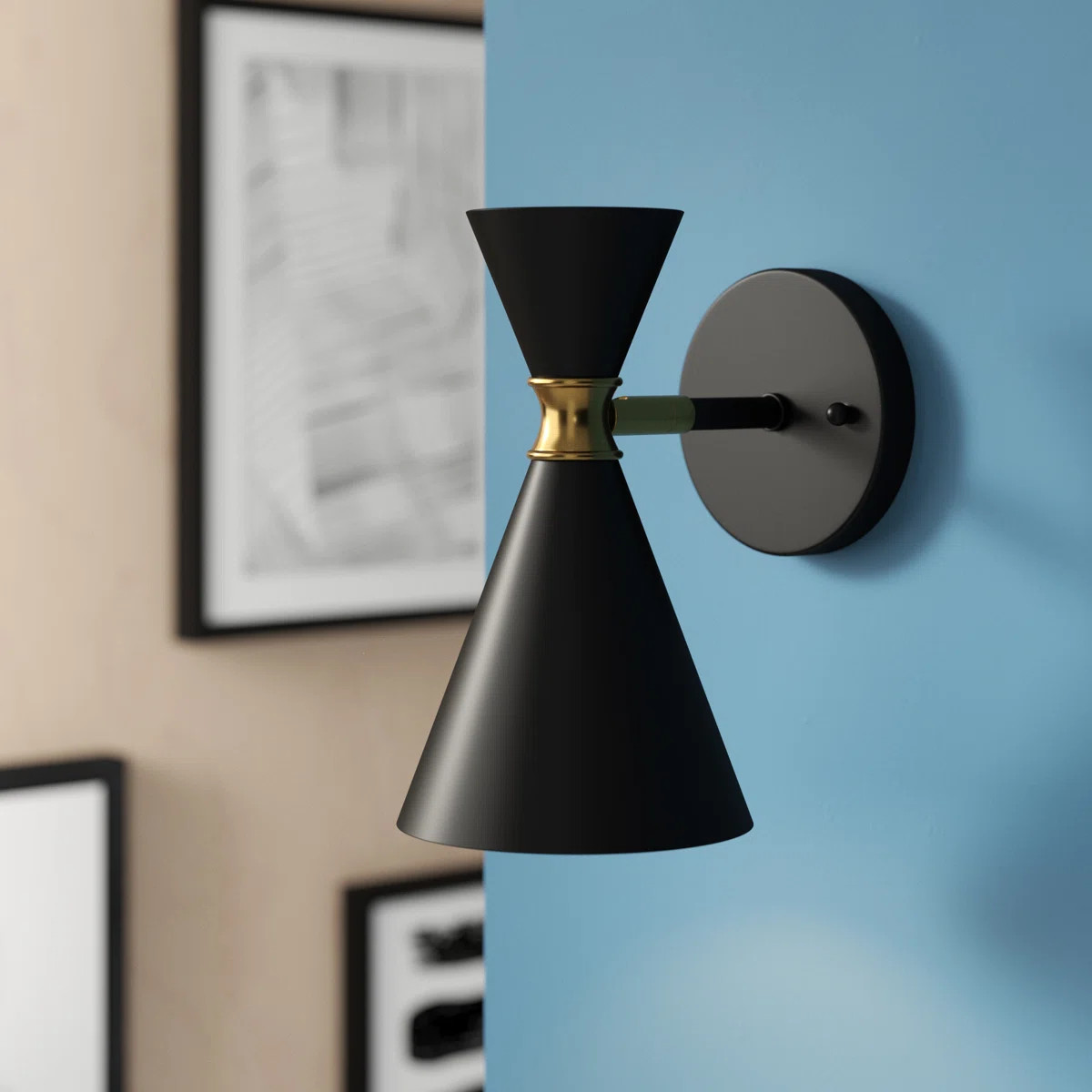 Badgett 9.5"H Dimmable Armed Sconce/Wall Light | Wayfair North America