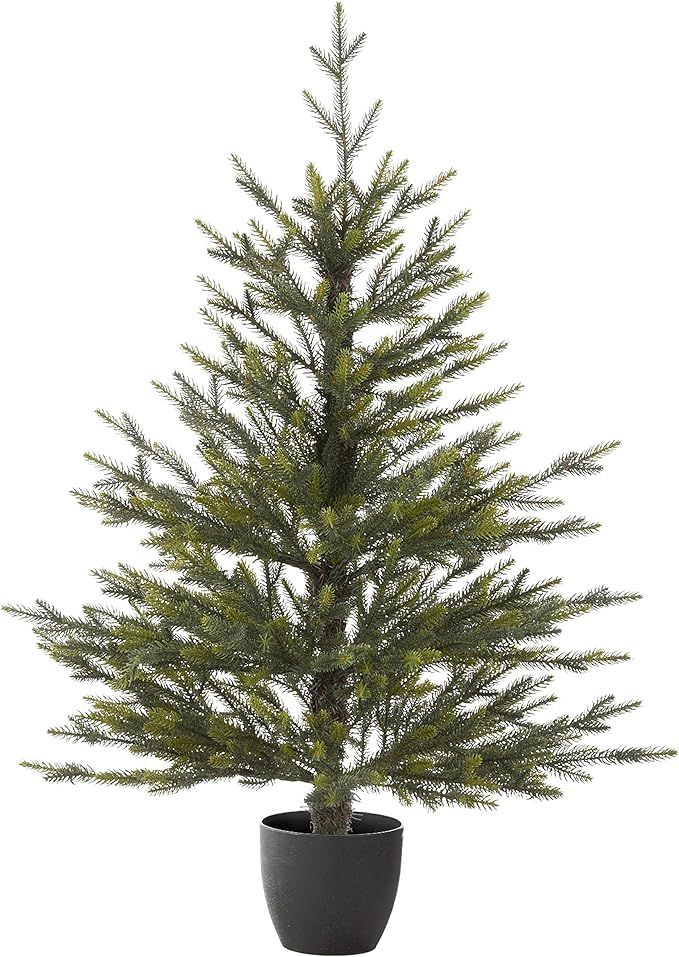 National Tree Company Woodward Pine Christmas Tree, Black Pot Base, 3 ft | Amazon (US)