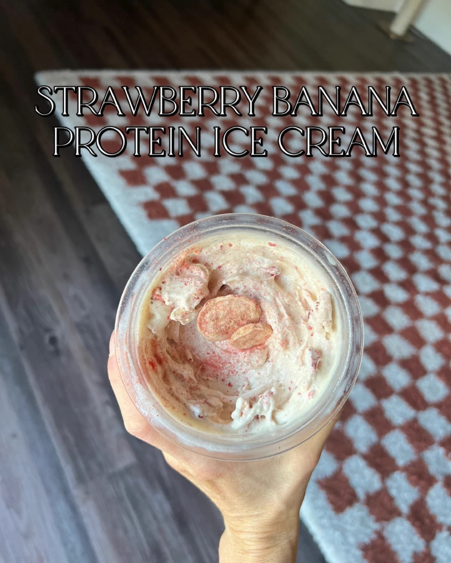 STRAWBERRY BANANA PROTEIN ICE CREAM
You know I can’t get enough of my ninja creami. Tried a new recipe to get the perfect strawberry to banana ratio.  1 cup milk of choice (I use almond) 1 scoop CSE vanilla protein powder  7 grams sugar free banana cream pudding mix  tsp banana extract  Dash if sea-salt Mix-ins: add freeze dried strawberry and banana fruit #ninjacreami #proteinrecipes #proteinicecreamrecipe #fallvibes #nutritionmotivation

#LTKHoliday #LTKfitness #LTKSeasonal