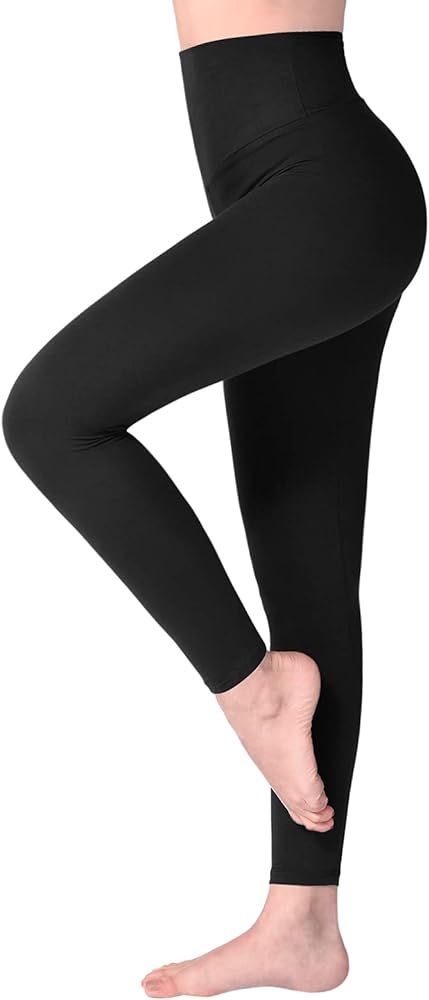SINOPHANT High Waisted Leggings for Women, Buttery Soft Elastic Opaque Tummy Control Leggings,Plu... | Amazon (UK)