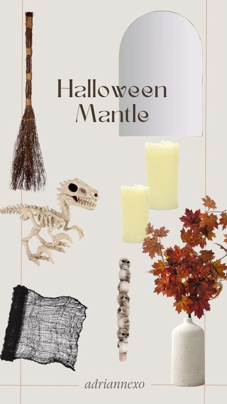 Sources for our spooky Halloween mantle this year!

#LTKSeasonal #LTKhome #LTKHalloween