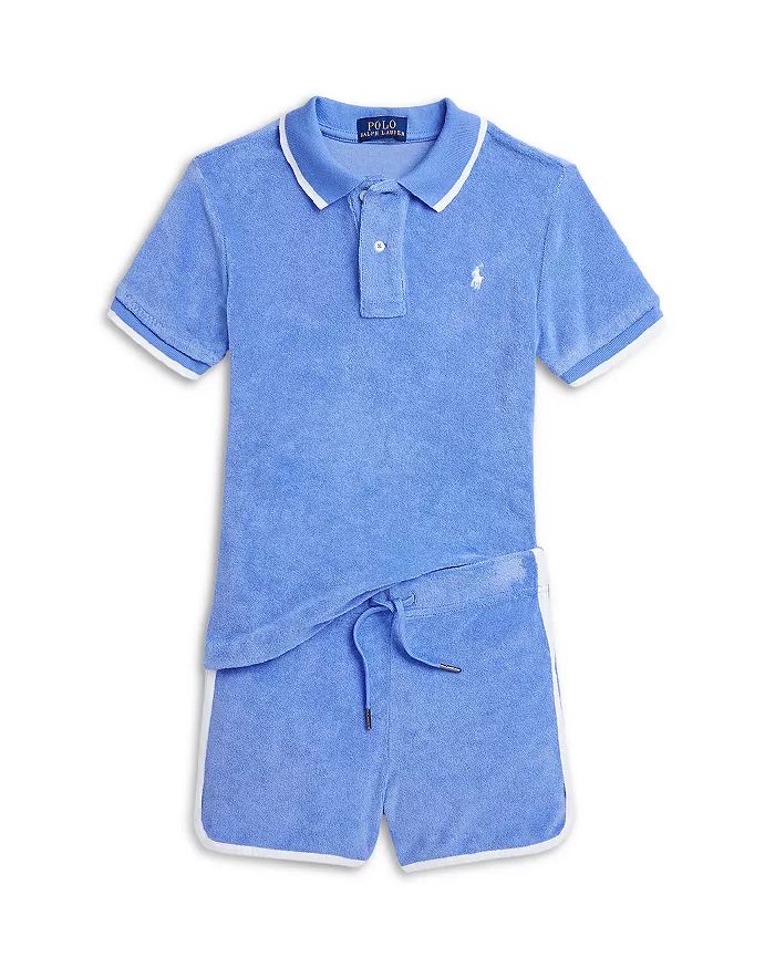 Ralph Lauren Boys' Contrast Trim Terry Polo Shirt & Short Set - Little Kid Back to results -  Kid... | Bloomingdale's (US)