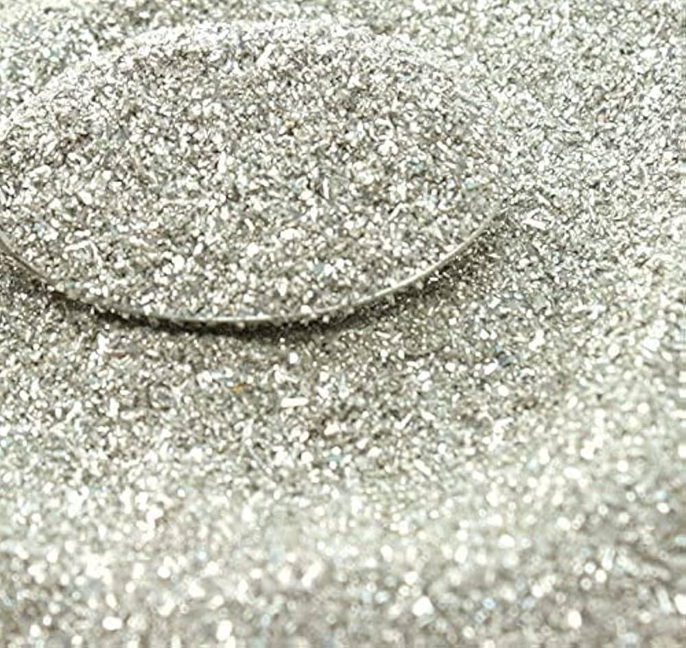 German Glass Glitter - Fine for Crafts, 90 Grit, 25gr, Extra Silver-Coated Art, Resin, and Craft ... | Amazon (US)