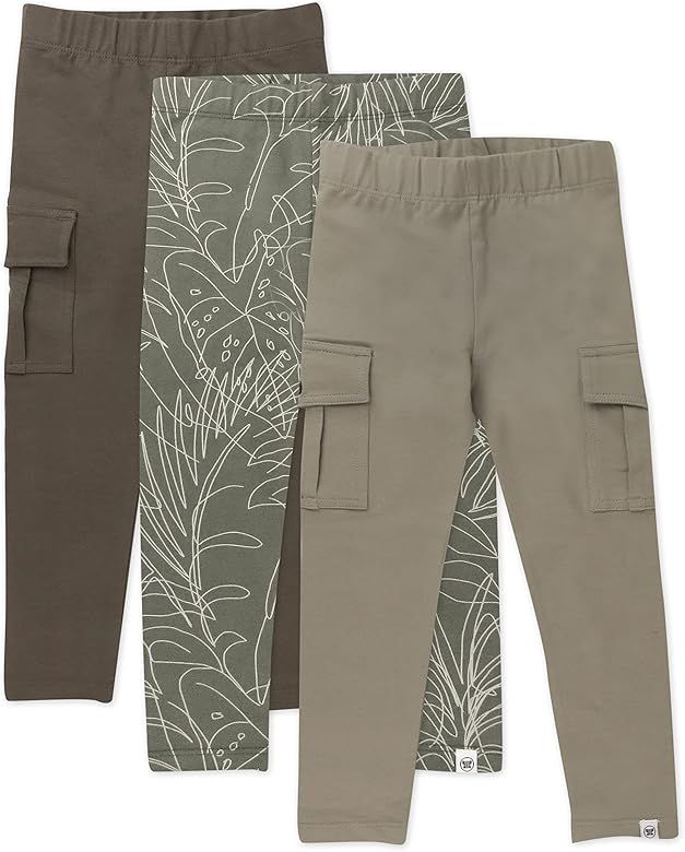 HonestBaby Multipack Leggings Skinny, Flare and Cargo Pants Organic Cotton for Infant Baby Girls,... | Amazon (US)