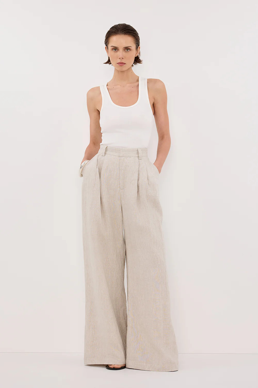 HOLDEN NATURAL LINEN PANT | DISSH