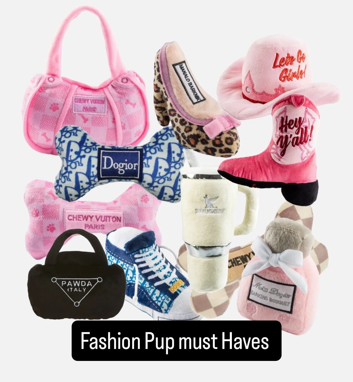 A few of the fashion furbaby toys Sophie & Chloe have been loving ! 