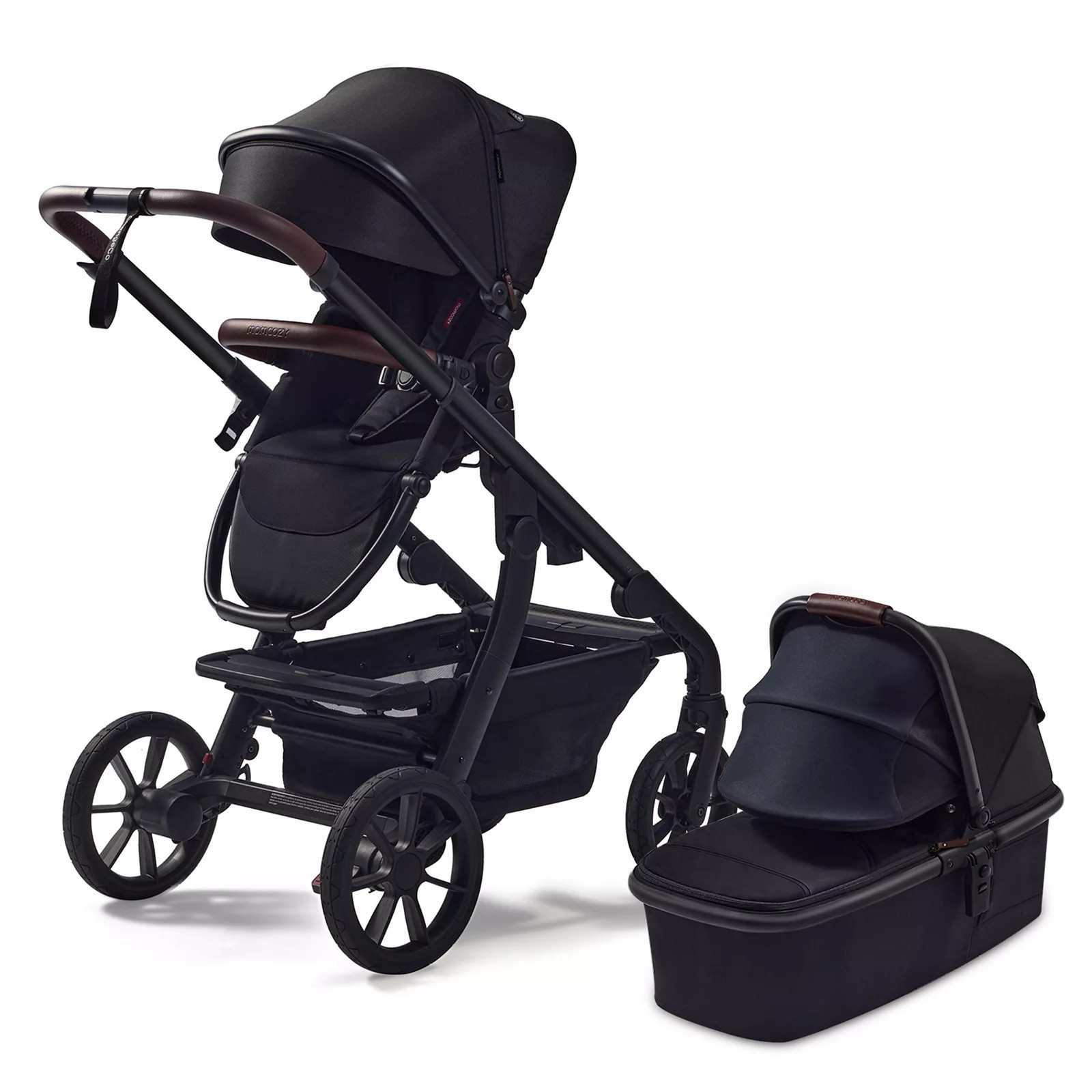Momcozy ChangeGo Full-Size Stroller with Bassinet Attachment, Black | Kohl's