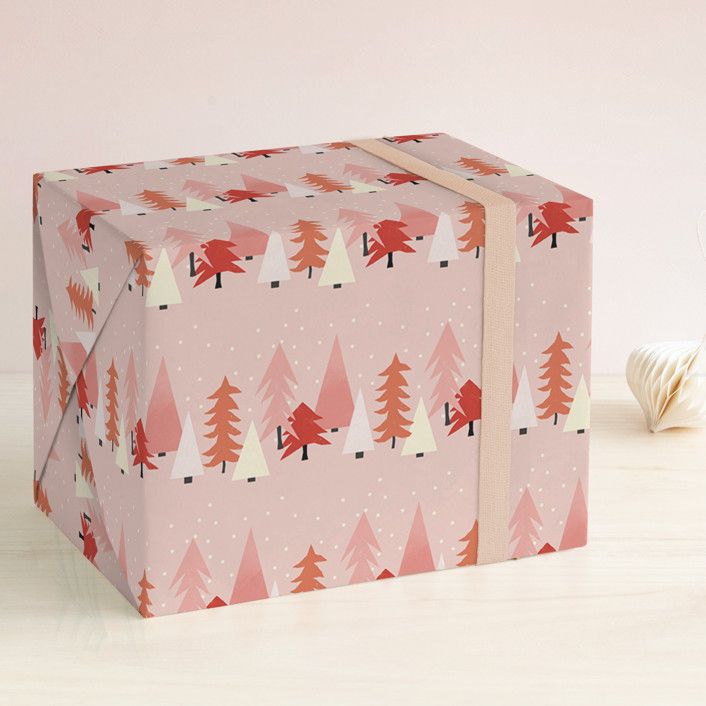 tree lot Wrapping Paper | Minted