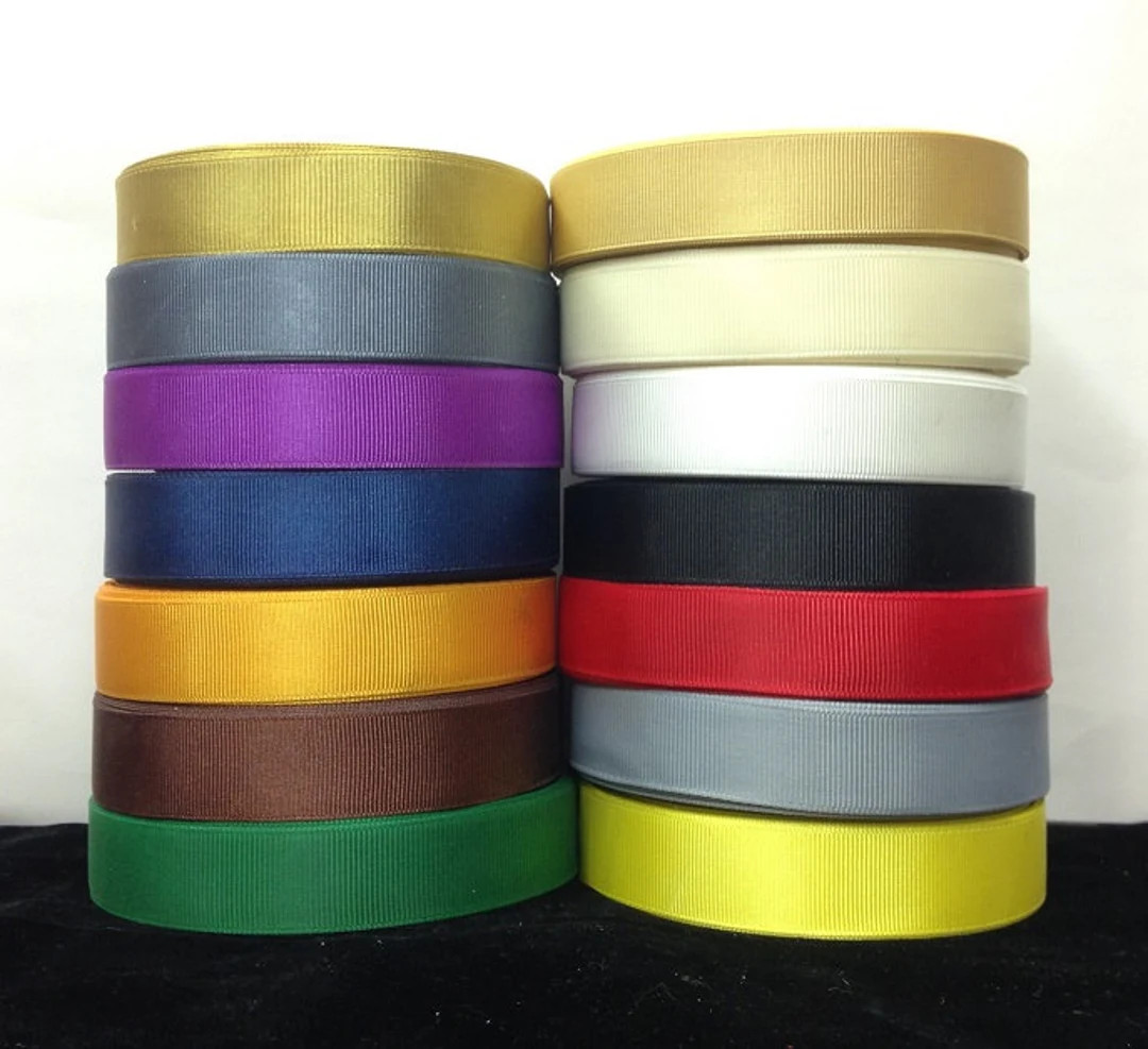 25 Yards SOLID 3/4 Grosgrain Ribbon Choose Your Color - Etsy | Etsy (US)