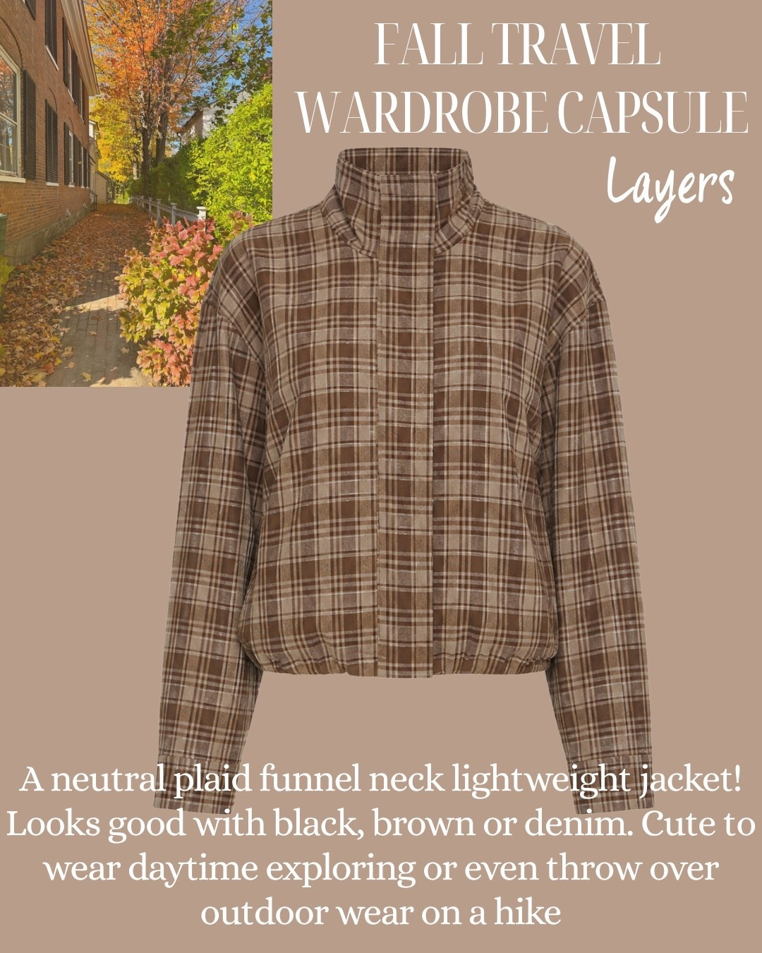 The cutest fall plaid jacket @Revolve