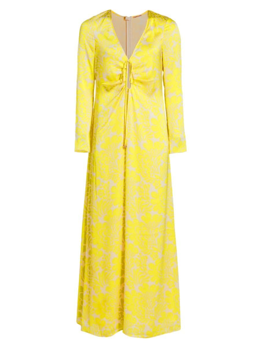 Elmina Floral Long-Sleeve Maxi Dress | Saks Fifth Avenue
