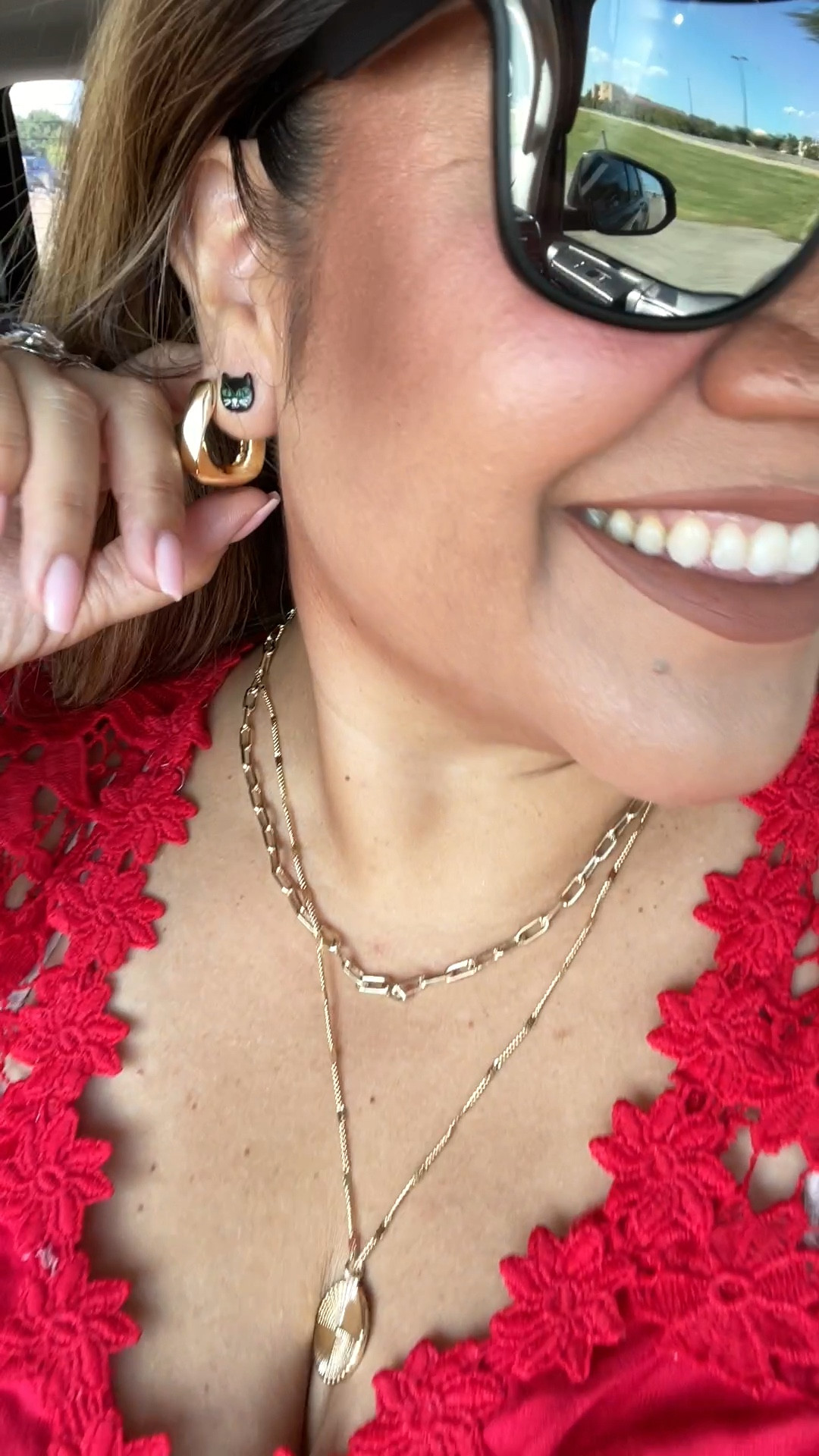 Layer gold necklaces and chunky hoops and have to add black cats for spooky season!

#LTKBeauty #LTKSeasonal #LTKSaleAlert