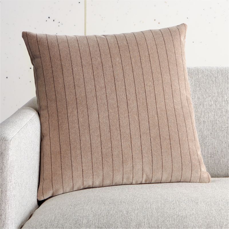 18" Boundary Light Brown Modern Throw Pillow | CB2 | CB2