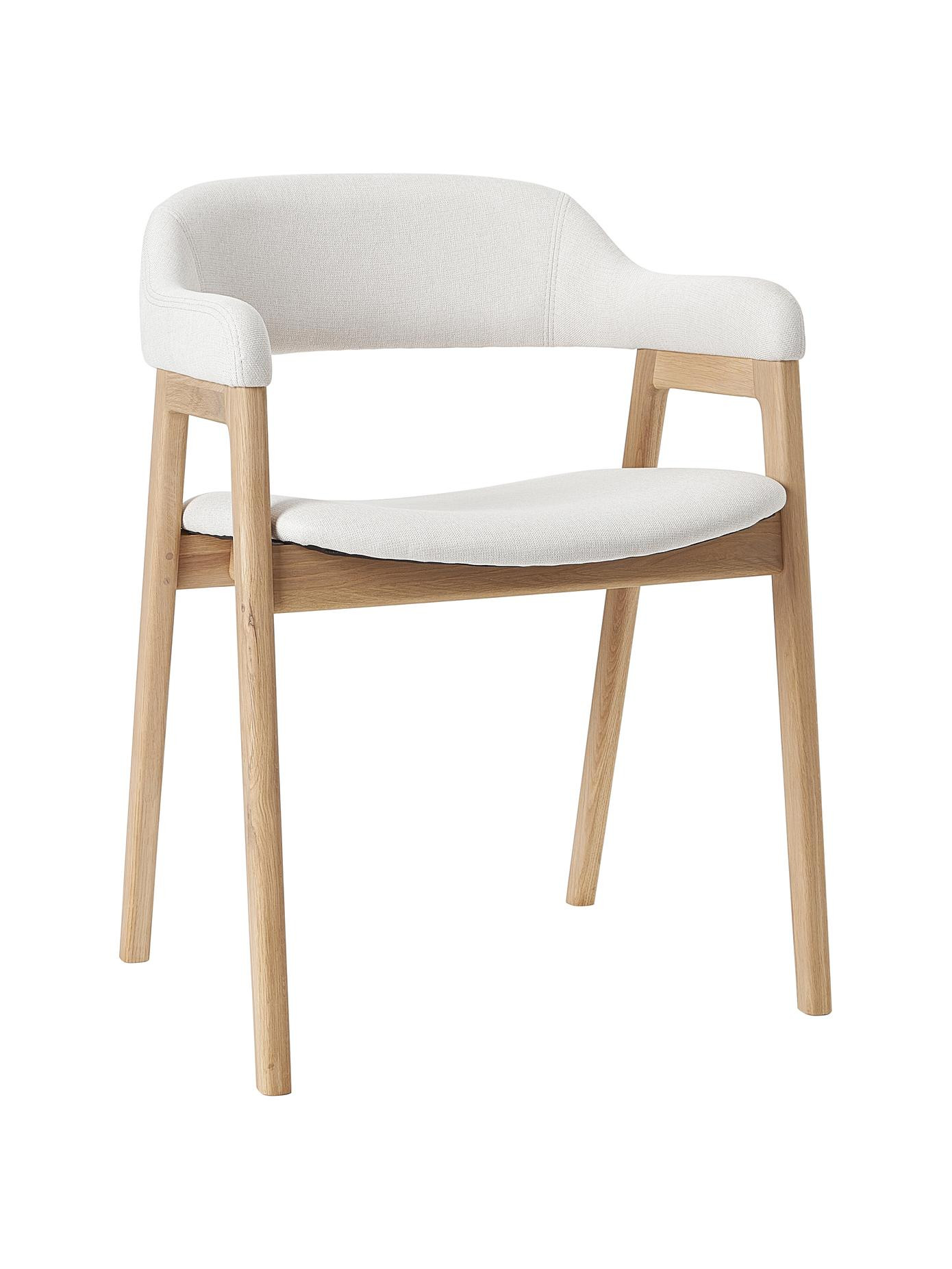 Houten armstoel Santiano met vulling | Westwing EU