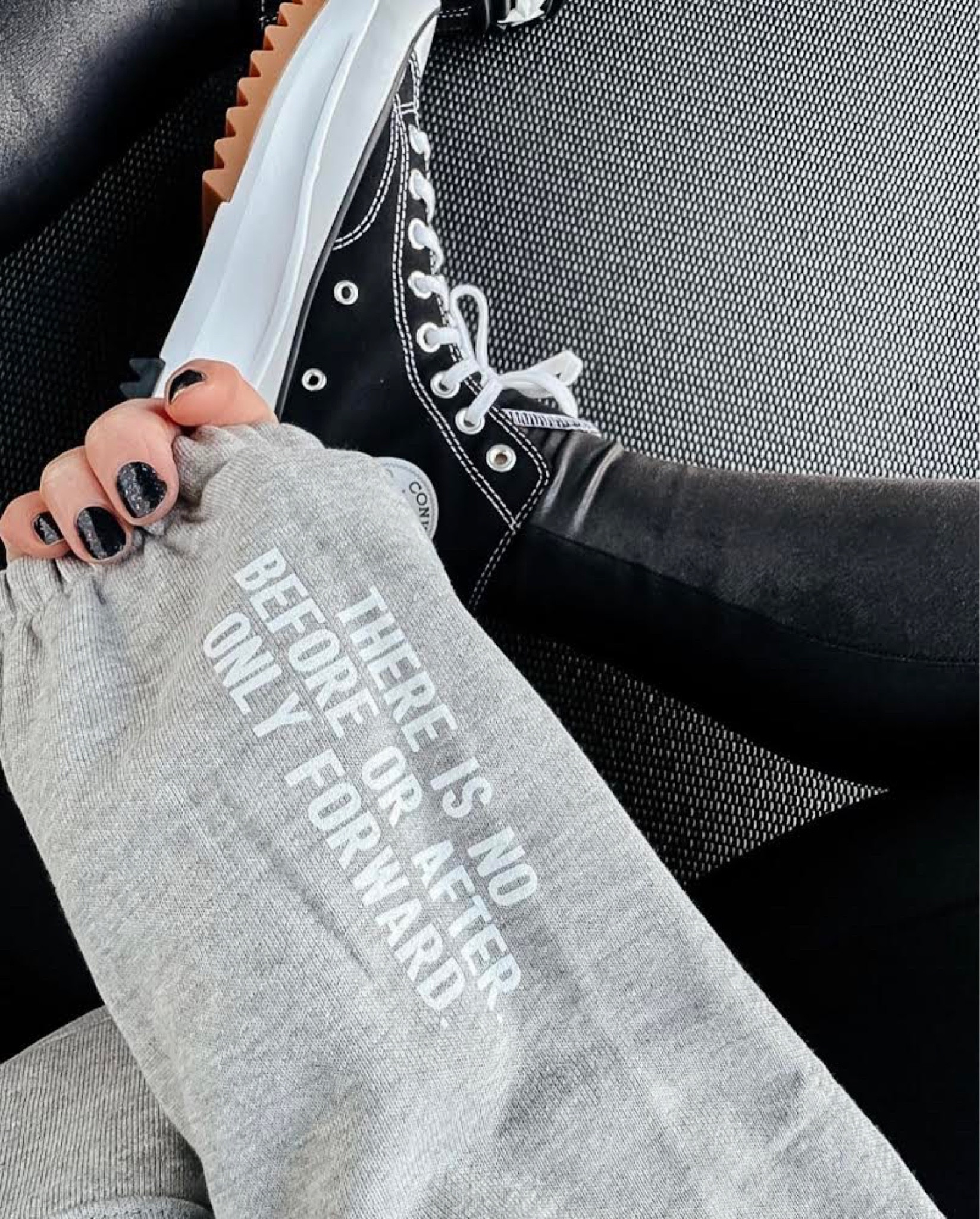 Don’t know what I’m more obsessed with….
Spanx
These platform converse
Or this Kiloh + Co hoodie with this quote. 
🖤🖤

#LTKshoecrush
