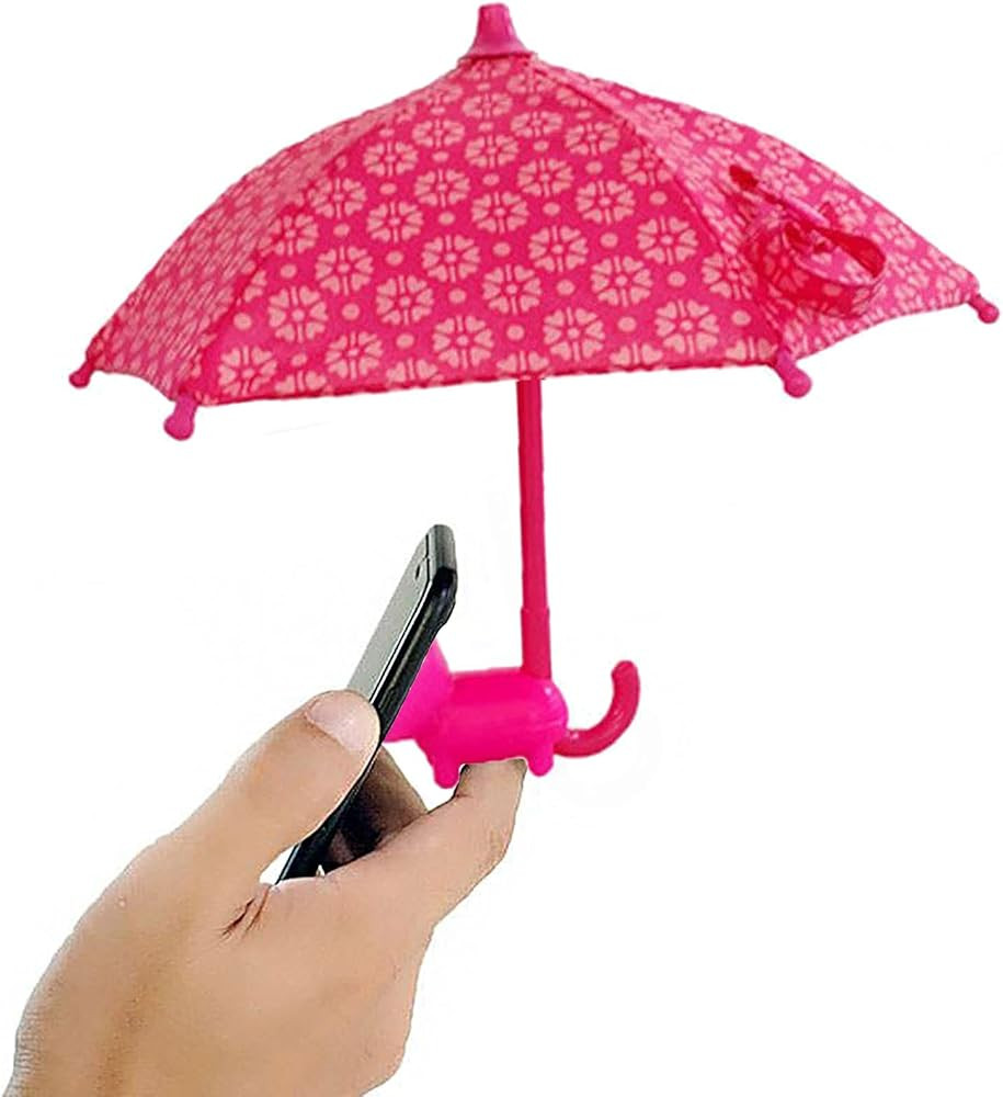 Phone Umbrella Suction Cup Stand – Umbrella for Phone with Universal Adjustable Piggy Phone Hol... | Amazon (US)