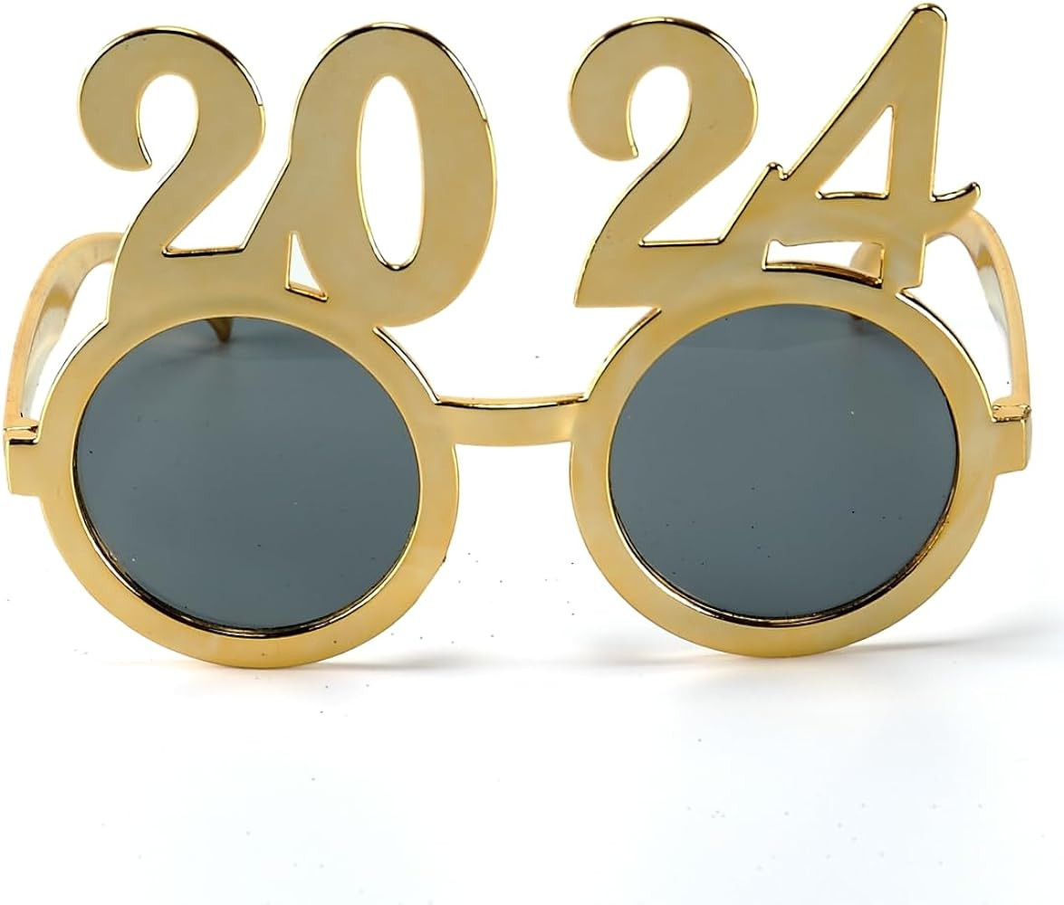 BinaryABC 2024 New Year Eyeglasses,New Year Party Glasses,2024 Sunglasses,2024 New Years Eve Part... | Amazon (US)