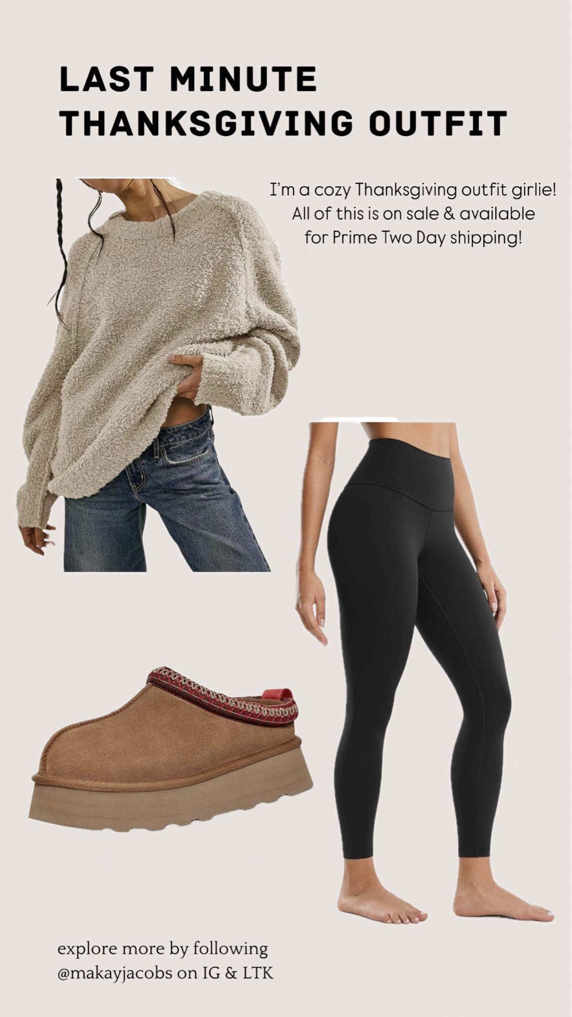 last minute Thanksgiving outfits from Amazon! All of this is available for Prime! & of course on sale!! 

Sweaters | Leggings | Boots | Ugg Dupes | Slippers | Cozy | Thanksgiving Outfits | Black Friday Deals | Cyber Week | #LTKActive 

#LTKCyberWeek #LTKHoliday #LTKSeasonal