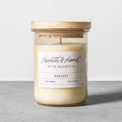 8oz Lidded Jar Candle Harvest - Hearth & Hand™ with Magnolia | Target