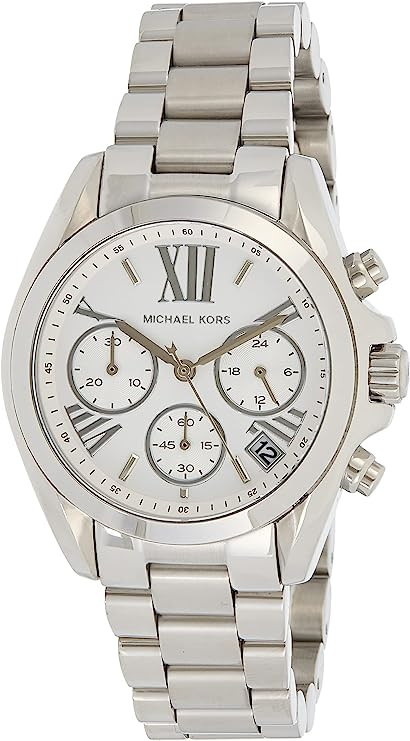 Michael Kors Mini Bradshaw Stainless Steel 36mm Chronograph Watch | Amazon (US)