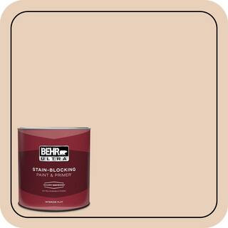 1 qt. #S230-1 Buff Tone Extra Durable Flat Interior Paint & Primer | The Home Depot