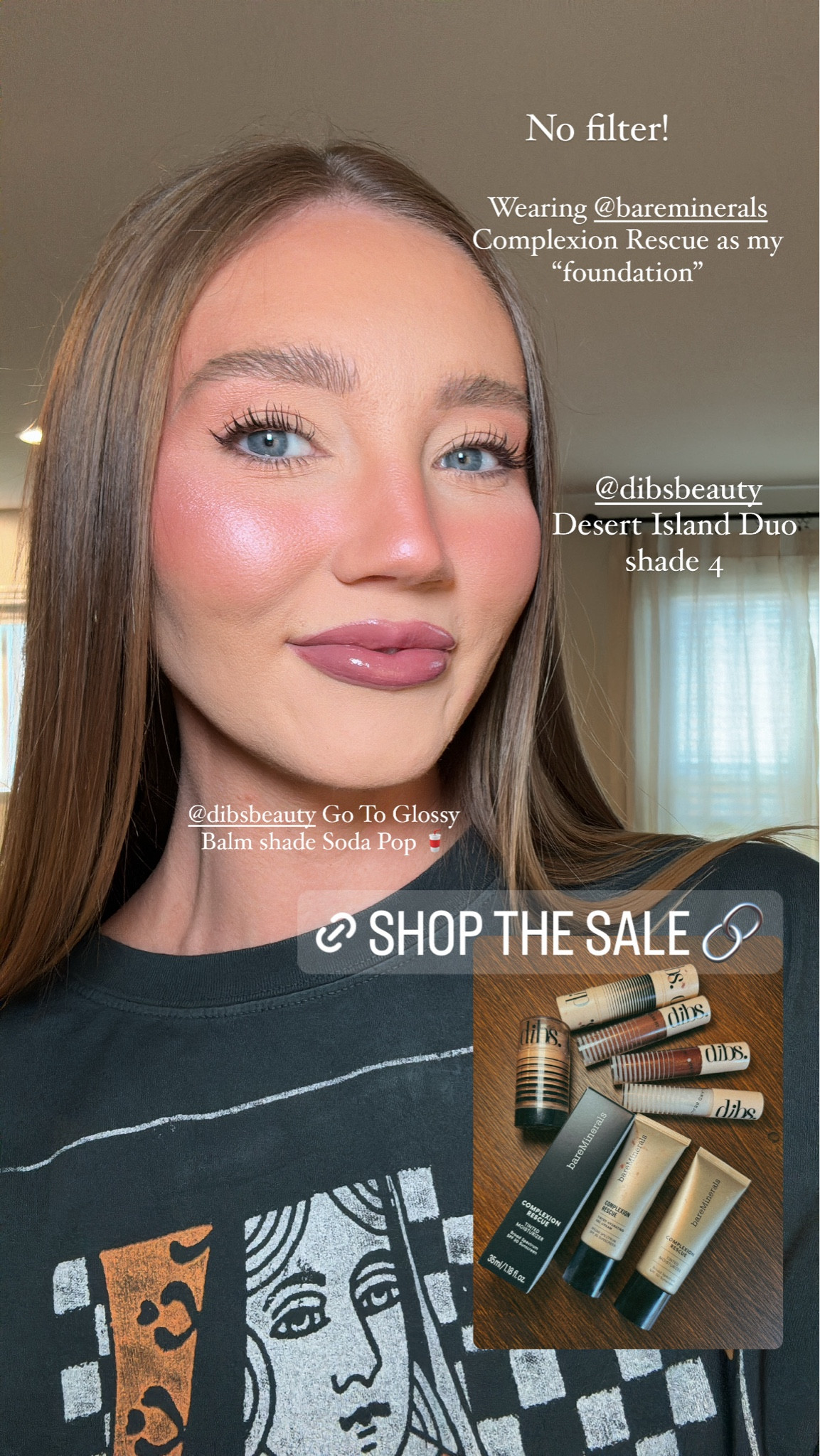 Wearing some of the products from the #LTKBeauty sale going on now through Sunday! Instead of foundation I used the Complexion Rescue and added some concealer, Desert Duo stick in shade 4, and set with setting powder! I topped with powder blush also! Gloss I’m wearing is shade Soda Pop! Linking everything I have on that’s included in the sale as well as products I’m grabbing! #morganiverson #beauty #sale #makeup #skincare #dibs #bareminerals 

#LTKSaleAlert #LTKBeauty #LTKFindsUnder50