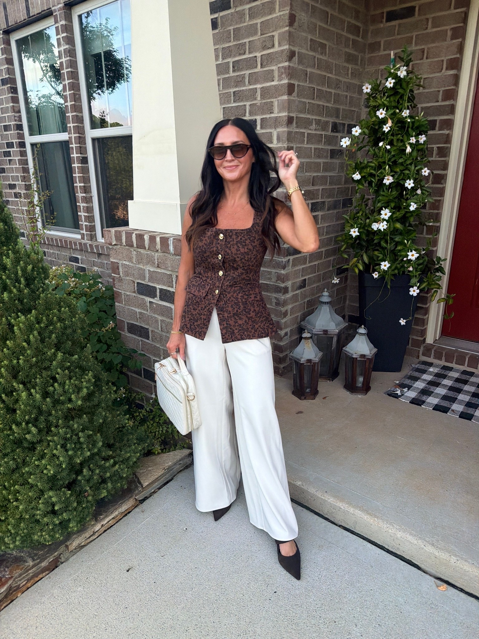 Today’s church fit! These pants are so, so good and I love the fit of this vest! It comes in a dark denim that is so good, too!

#LTKgrwm #LTKPetite #LTKOver40