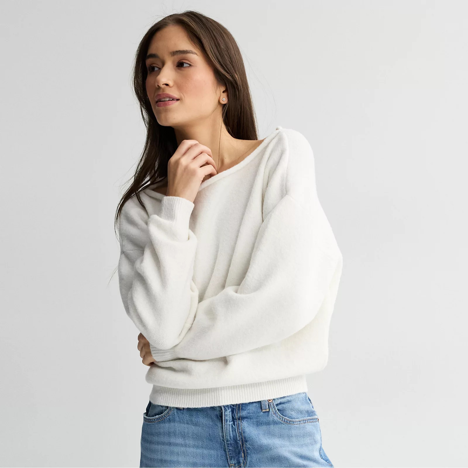 Juniors' SO\u00ae Off Shoulder Sweater | Kohl's