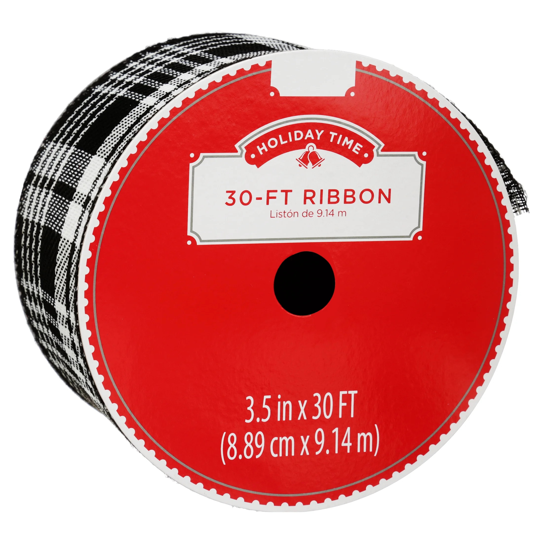 Holiday Time Classic Plaid Ribbon, 30' | Walmart (US)