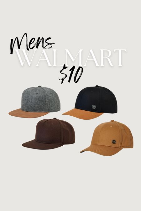 Men’s baseball caps for $10 at Walmart! 