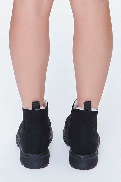Faux Fur-Lined Chelsea Booties | Forever 21 (US)